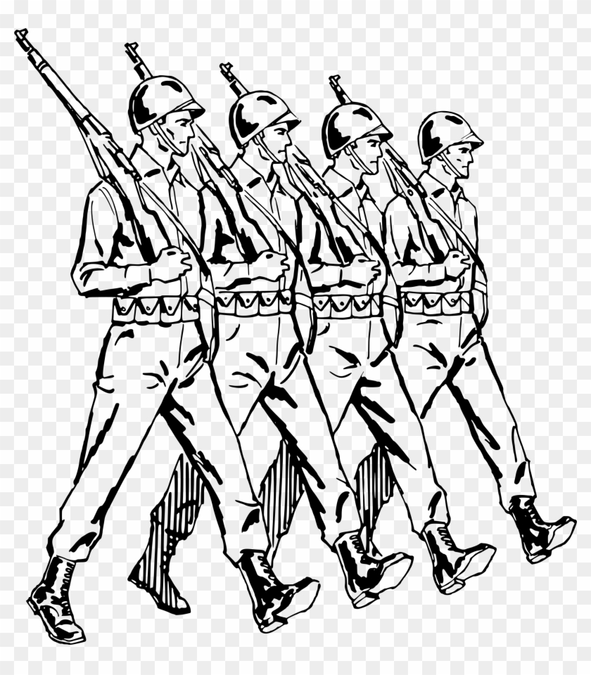 This Free Icons Png Design Of Soldiers Marching Army Of Soldiers Drawing Transparent Png 2189x2400 1895245 Pinpng