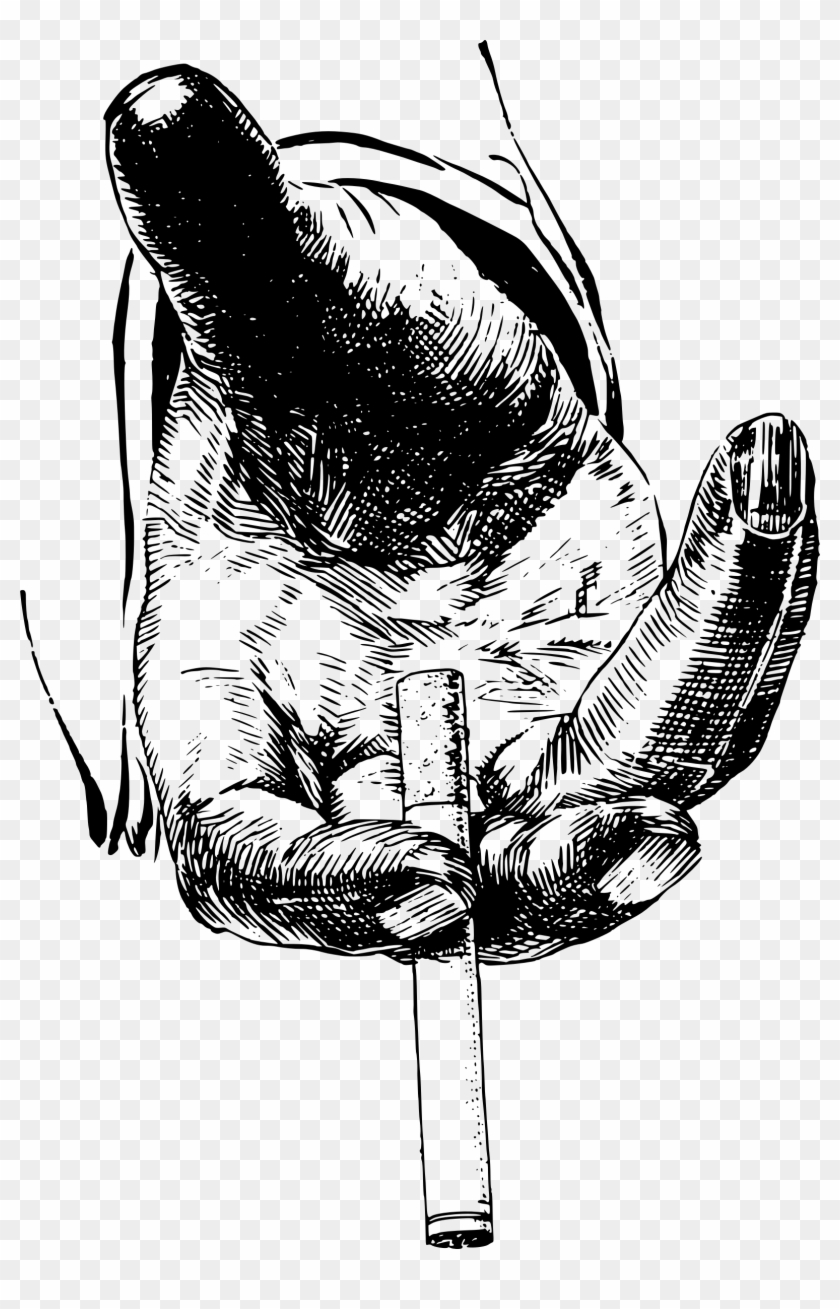 This Free Icons Png Design Of Smoker's Hand, Transparent Png ...