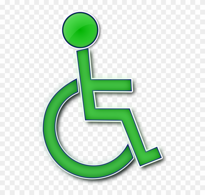 Disabled, Wheelchair, Impaired, Disability, Green, - Cerebral Palsy 