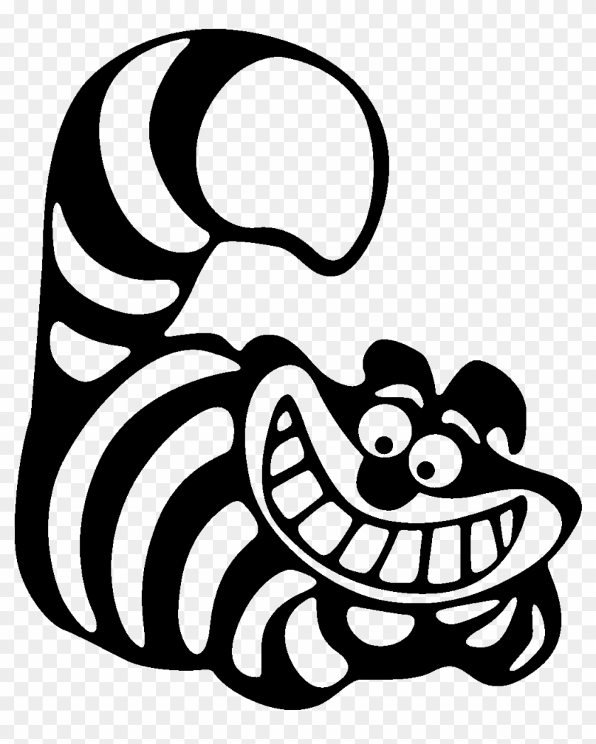 Cheshire Cat Black And White Clipart Disney Character Cheshire Cat Hd Png Download 10x10 Pinpng