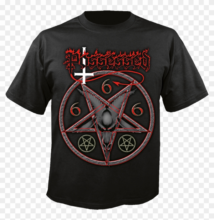 Possessed - Goat Head - Satanist Shirt, Hd Png Download - 1000x1000 