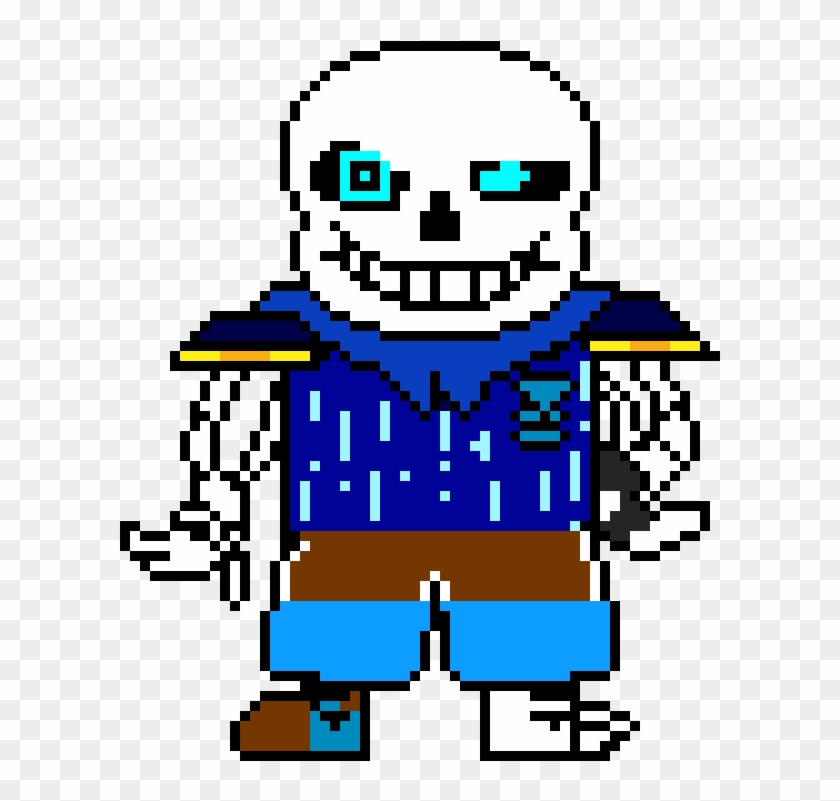 Bluescreen Sans Sprite - Uf Sans Pixel Art, Hd Png Download - 601x721 