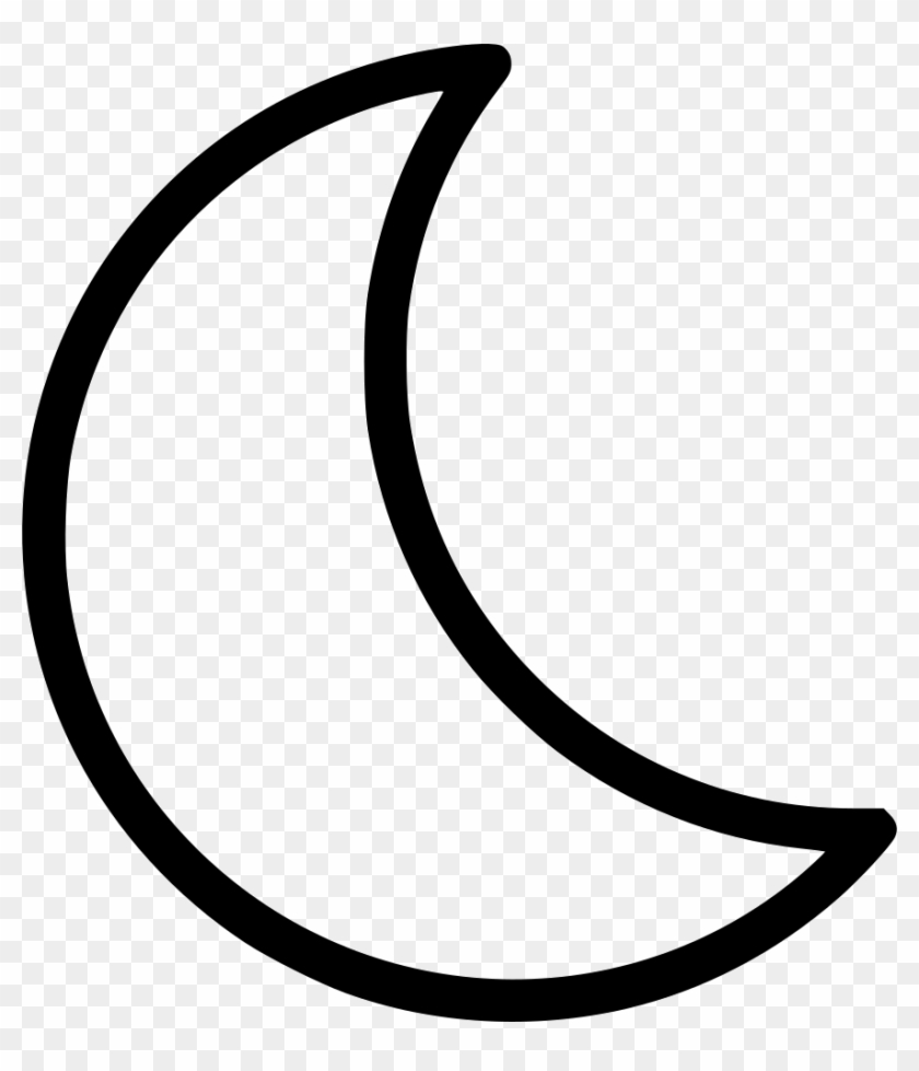 Moon Svg Night Png - Half Moon Vector, Transparent Png - vhv