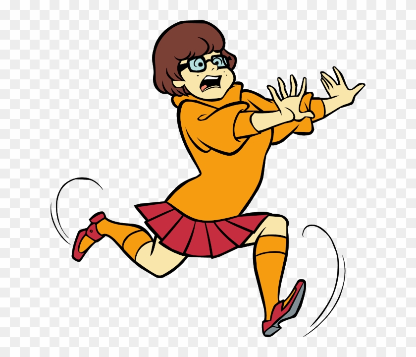 Scooby Doo Cartoon - Velma Scooby Doo Scared, HD Png Download - 636x640 ...
