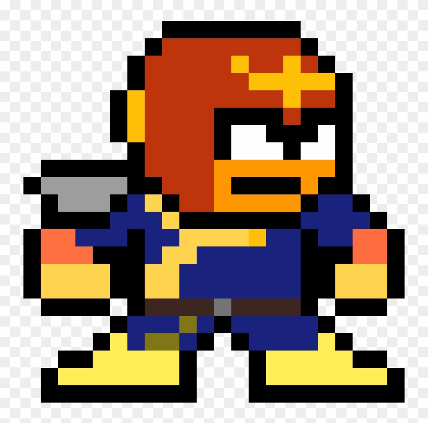 Captain Falcon - Pixel Art Captain America Infinity War, HD Png ...