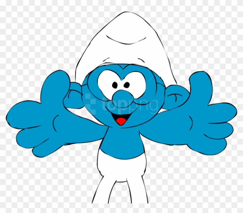 Free Png Brainy Smurf Png Images Transparent - Smurf Hug, Png Download ...