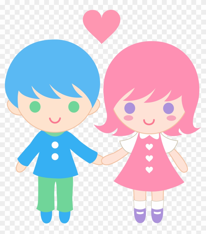 6037 X 6575 9 Girl And Boy Holding Hands Cute Cartoon Hd Png Download 6037x6575 Pinpng