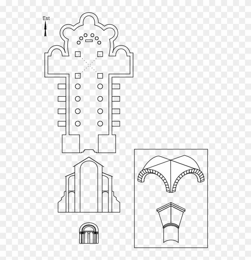 Free Schema Eglise Romane Dibujos De La Arquitectura Romanica