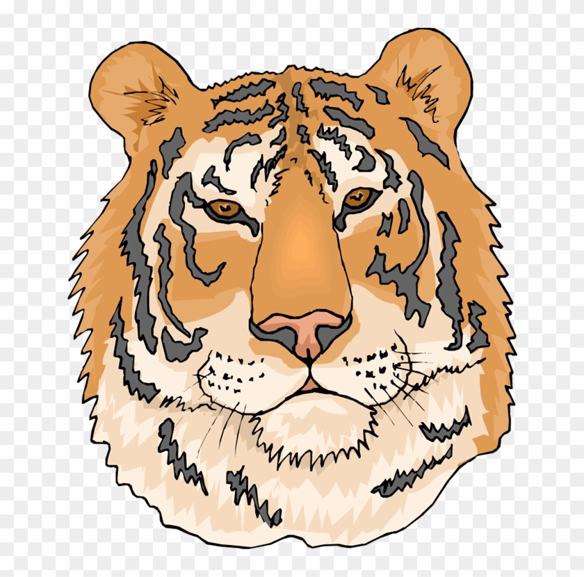 Free Tiger Clipart Vector Library - Coloring Pages Of Tigers, HD Png ...