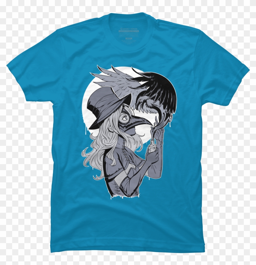 Plague Doctor Mens T Shirt - Doctor Plague Line Art, HD Png Download ...