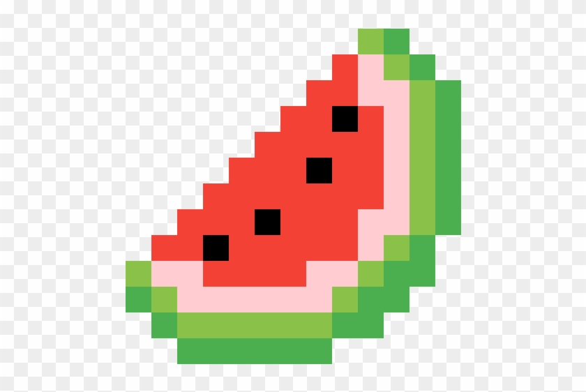 Fruits Pixel Art Icons Set Watermelon Stock Vector (Royalty Free)  1486643405