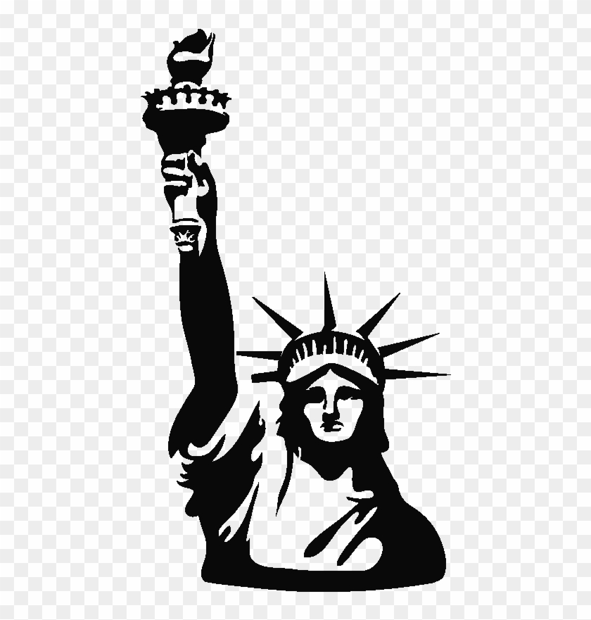 Statue Of Liberty Silhouette Png - Statue Of Liberty, Transparent Png ...