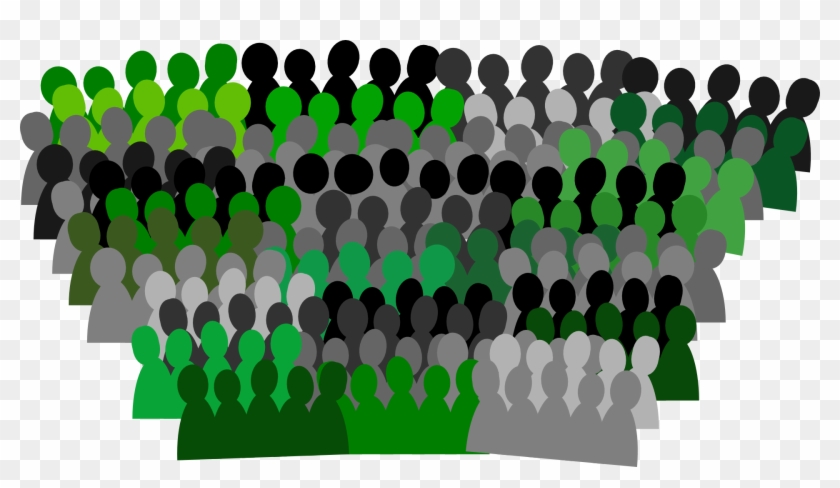 People Group Crowd Team Isolated - Crowd Of People Clip Art, HD Png ...