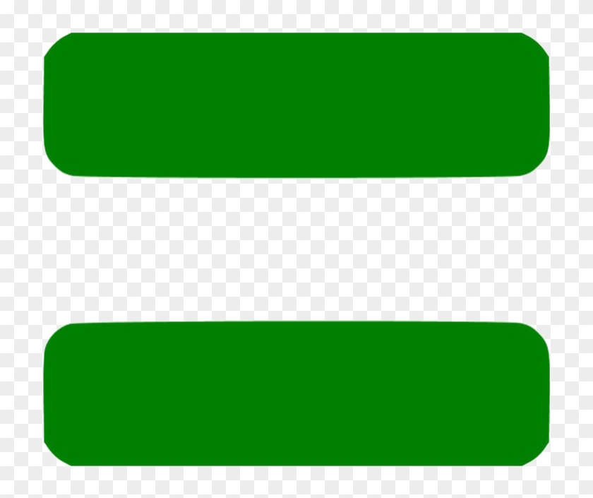 green equals sign