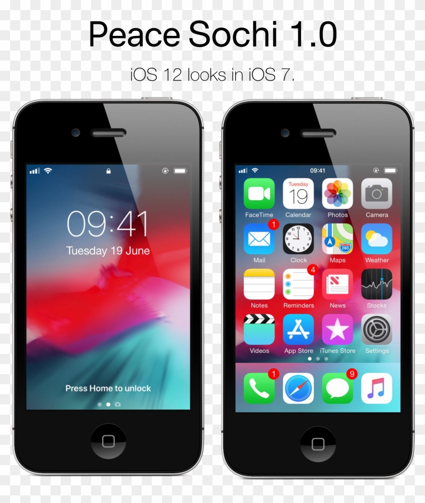 Setup[setup] Peace Sochi - Iphone 4s Ios 12, HD Png Download ...