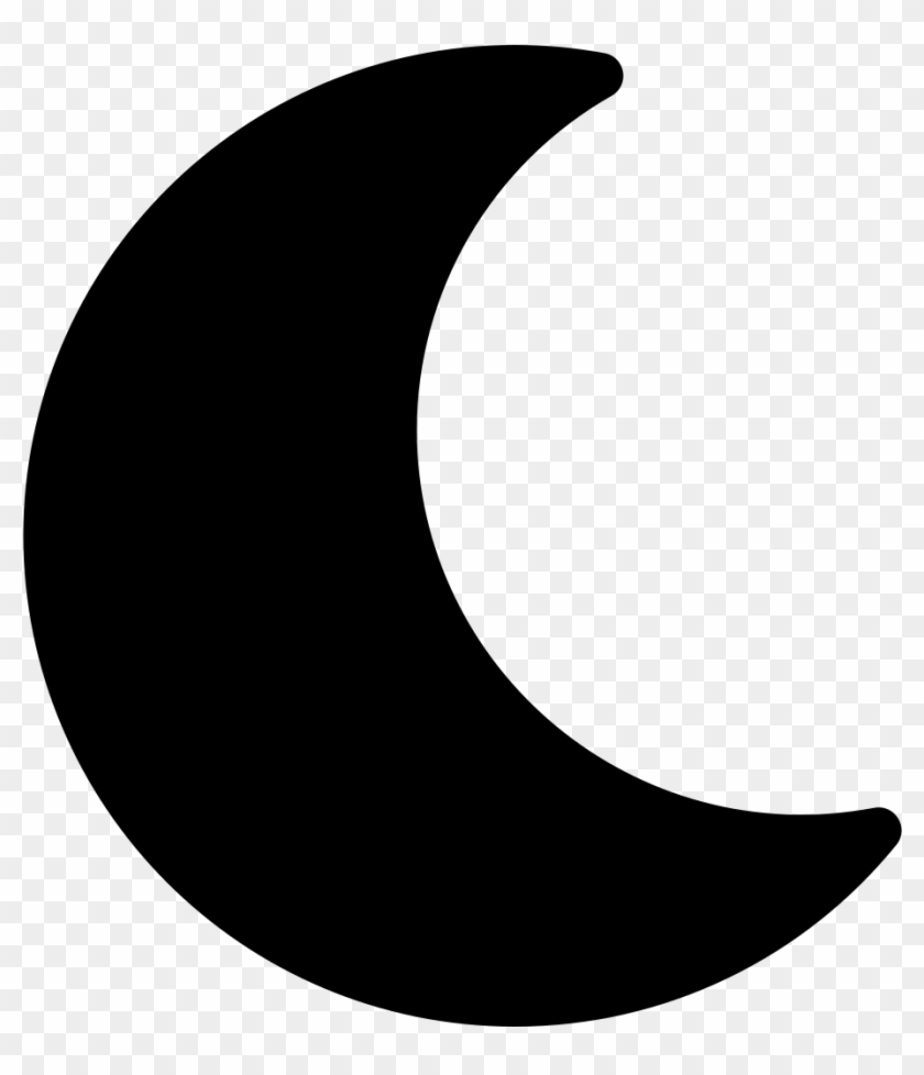 Font Awesome 5 Solid Moon - Crescent, HD Png Download - 1024x1024 ...