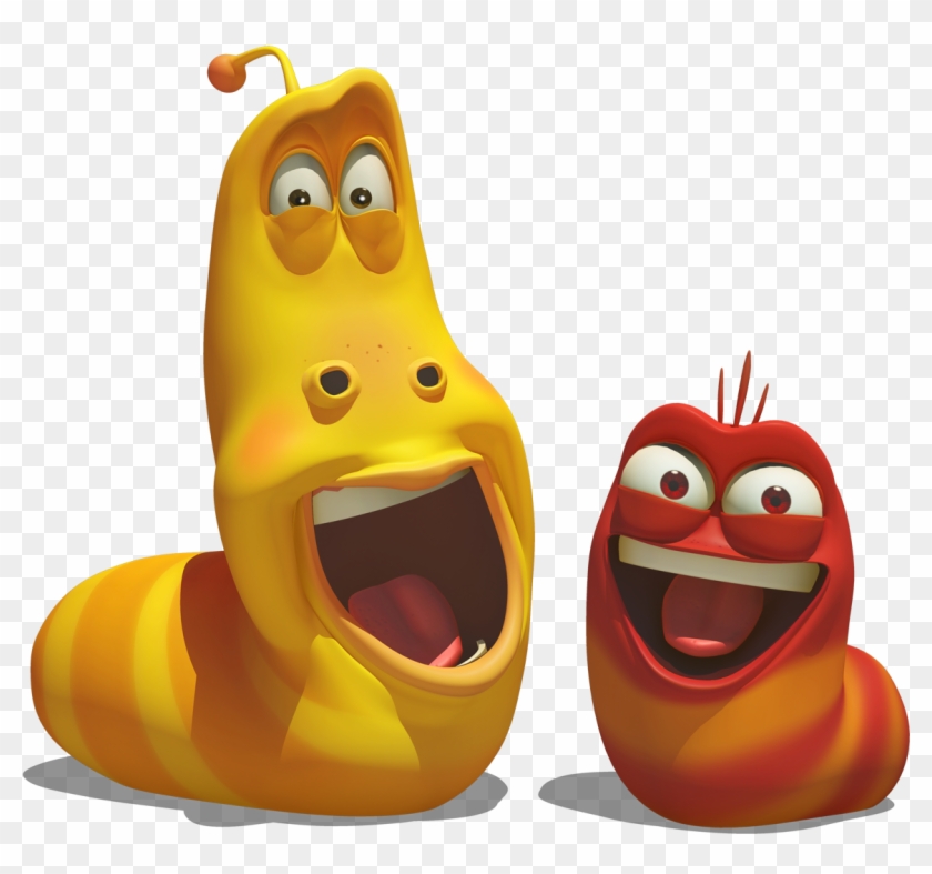 Image Freeuse Stock Larva Yellow Red - Larva Cartoon, HD Png Download ...