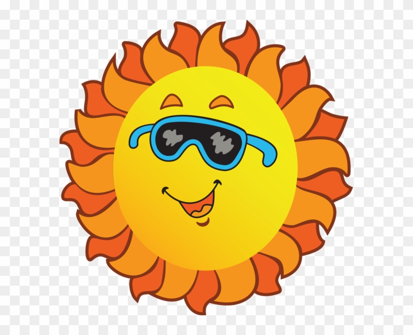 Sunglasses Would Sun Wear The Cartoon Clipart - Cartoon Sun, HD Png ...