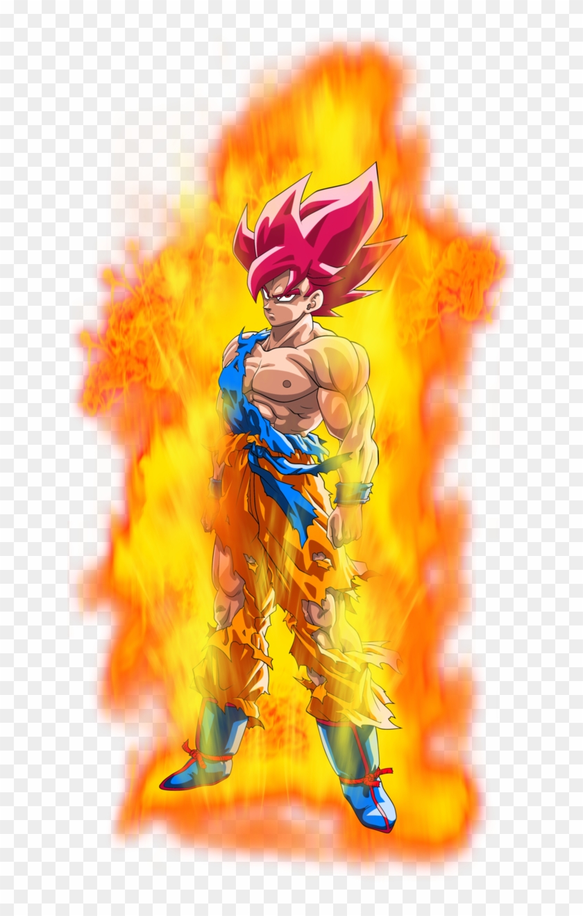 Super Saiyan God Aura Png, Transparent Png - 646x1238 (#232824) - PinPng