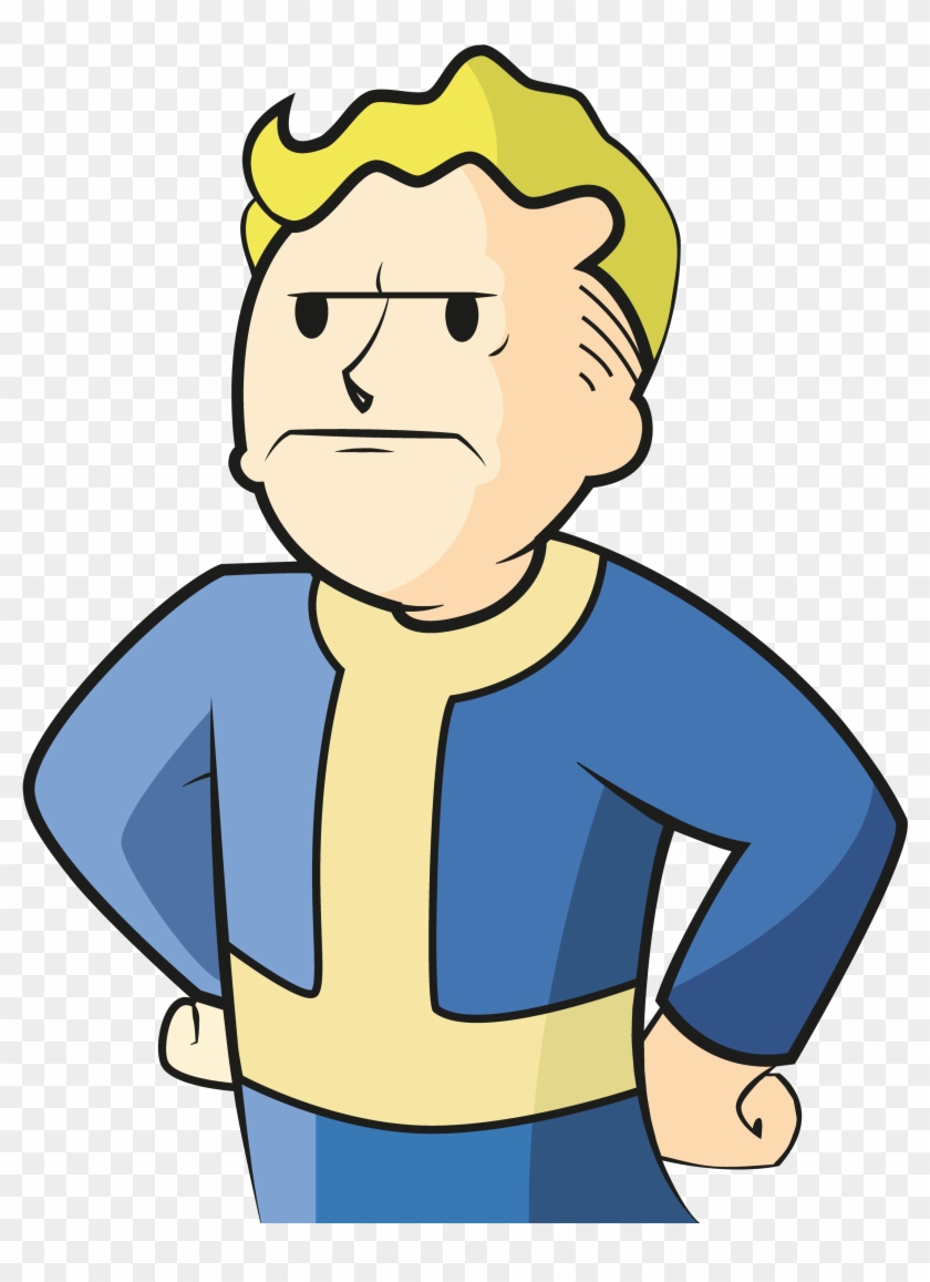 Monday Morning Grumpy Vault-tec Boy - Fallout 4, HD Png Download ...