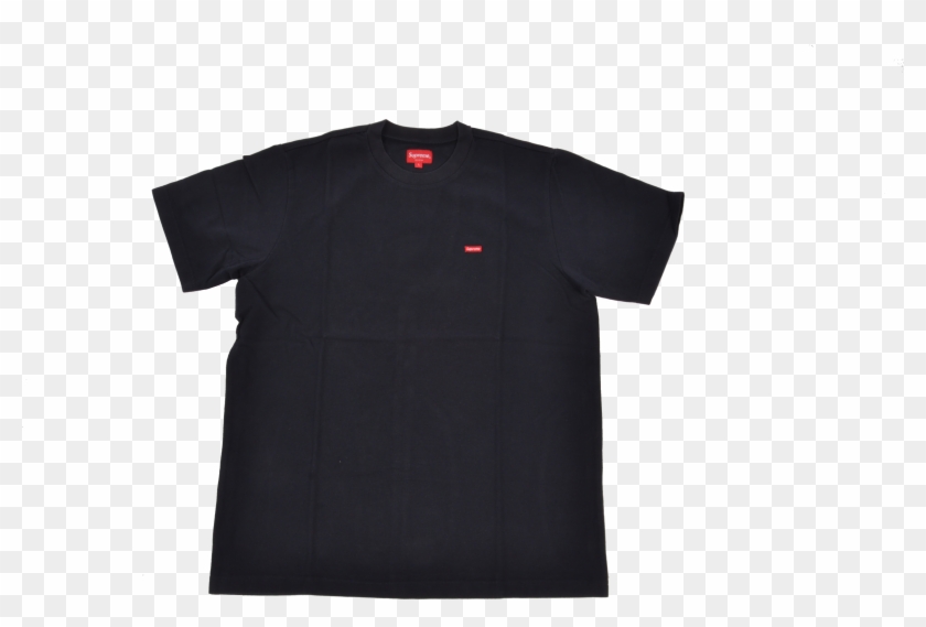 Supreme Plain Logo T Shirt Black - Supreme T Shirt Roblox Png