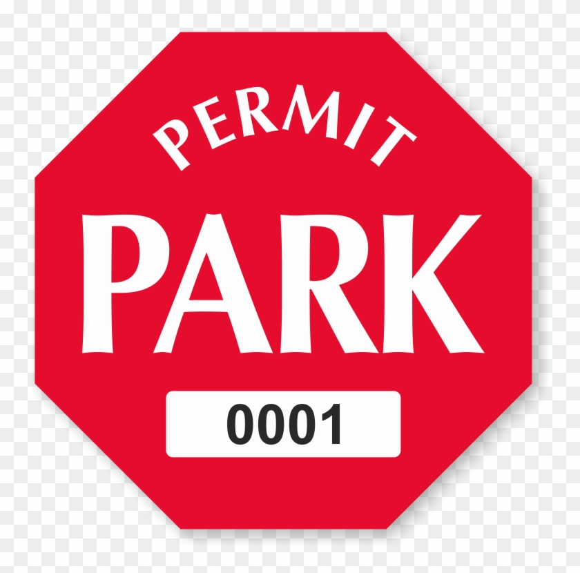 Permit Park Octagon Shaped Sticker Sign Hd Png Download 800x800 235838 Pinpng 9839