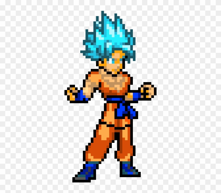 Super Saiyan God Super Saiyan Goku - Super Saiyan Goku Pixel Art, HD ...