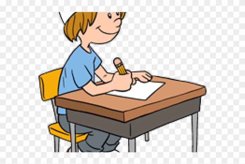 Alone Clipart Work Alone Student Working At Desk Hd Png