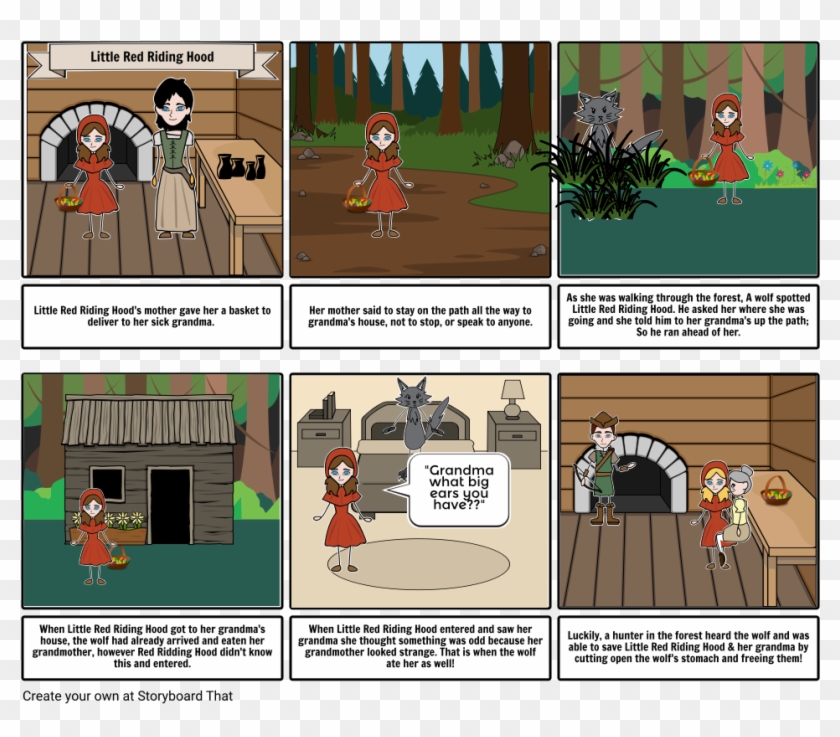 The Little Red Riding Hood - Cartoon, HD Png Download - 970x808 ...