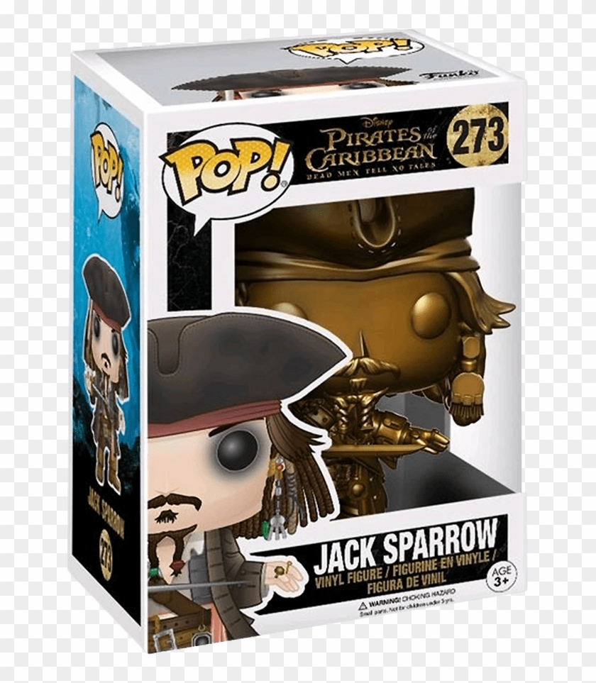 jack sparrow funko pop gold