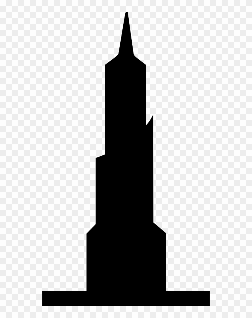 Png File Svg - Burj Khalifa Silhouette Vector, Transparent Png 