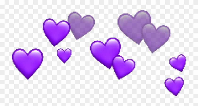 #purple #heart #crown #emoji #iphoneemoji #random #remixit - Red Heart ...