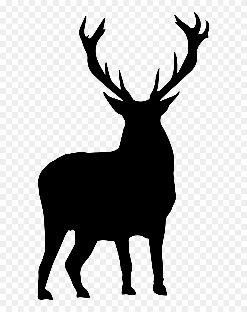 And Svg Deer - Red Deer Silhouette, HD Png Download - 585x980 (#2386714 ...