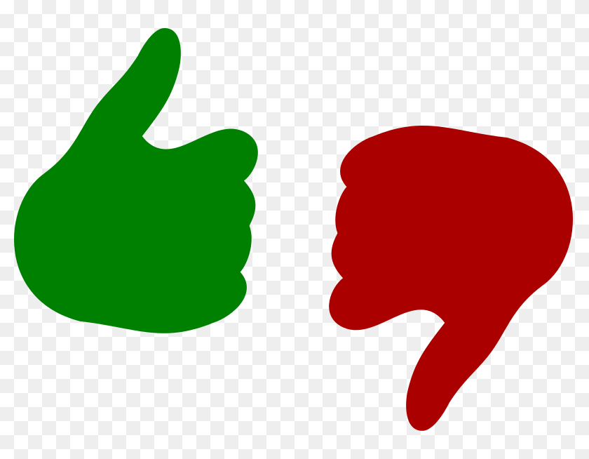 Thumbs Up And Down Png, Transparent Png - 800x574 (#2388946) - PinPng