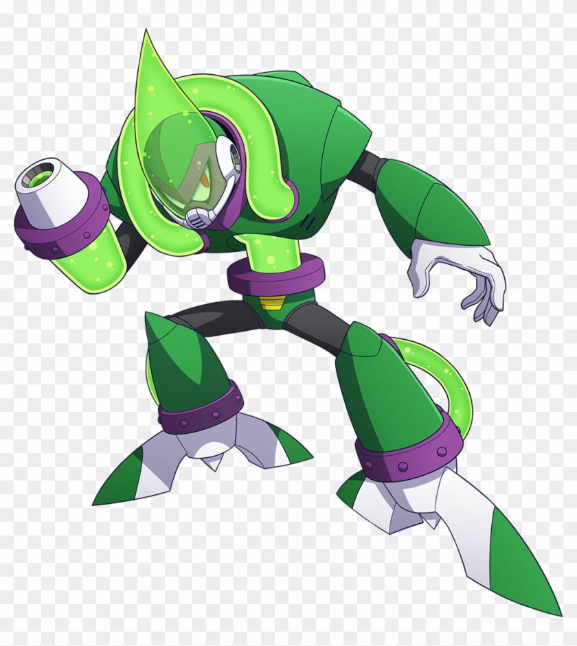 Mega Man 11 Green Fictional Character Vertebrate Mecha - Mega Man 11 ...