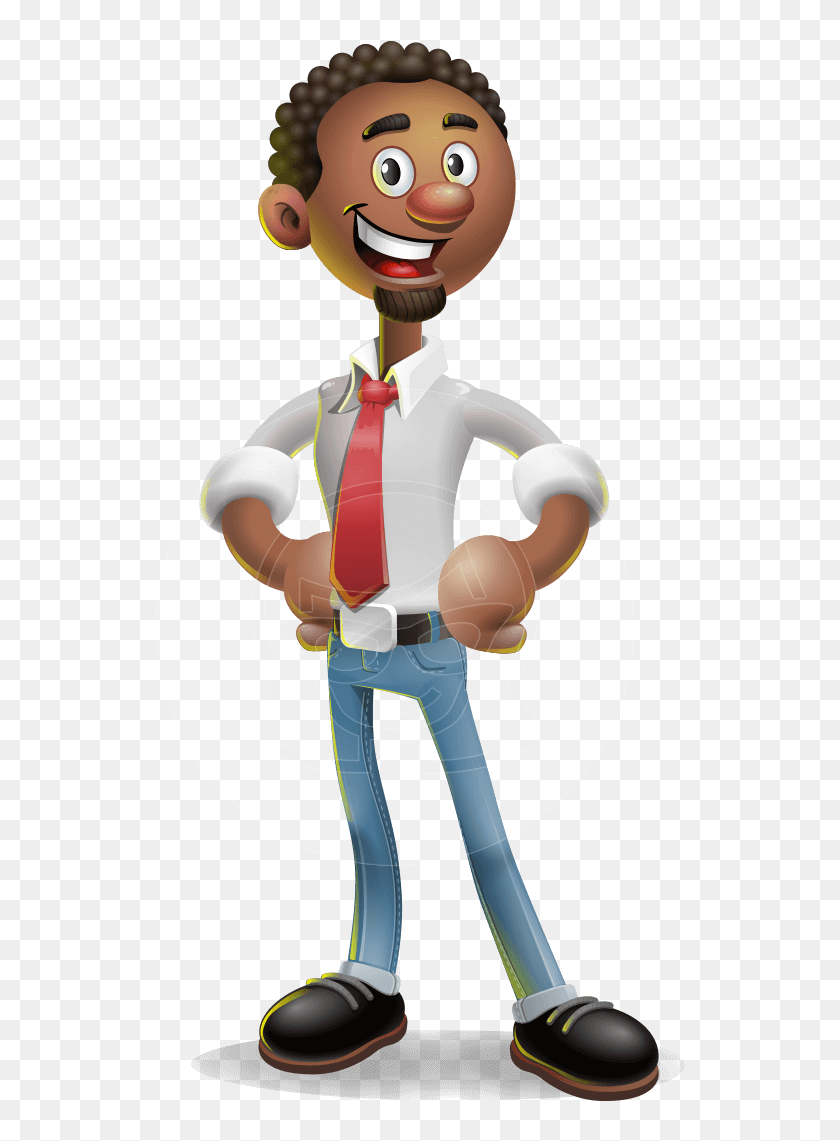 African-american Businessman 3d Vector Cartoon Character - 3d Cartoon ...