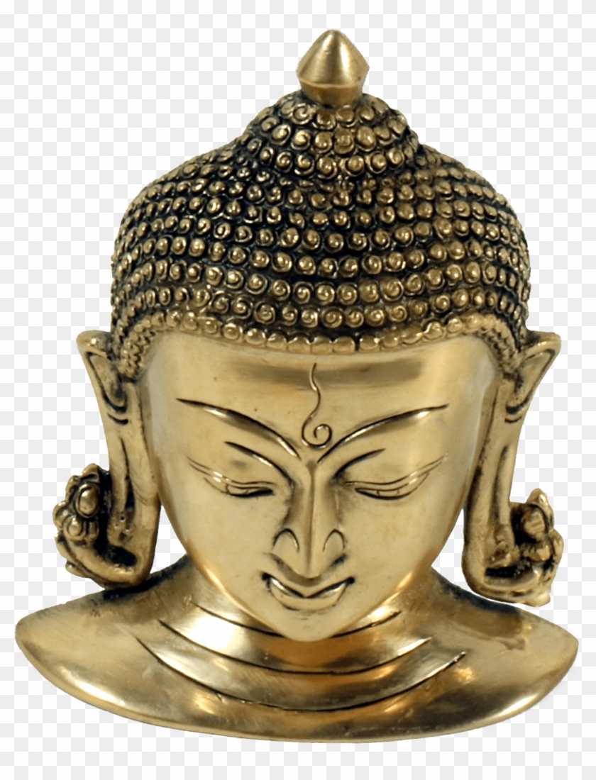 Buddha Head Brass Buddha Idol - Gautama Buddha, HD Png Download ...