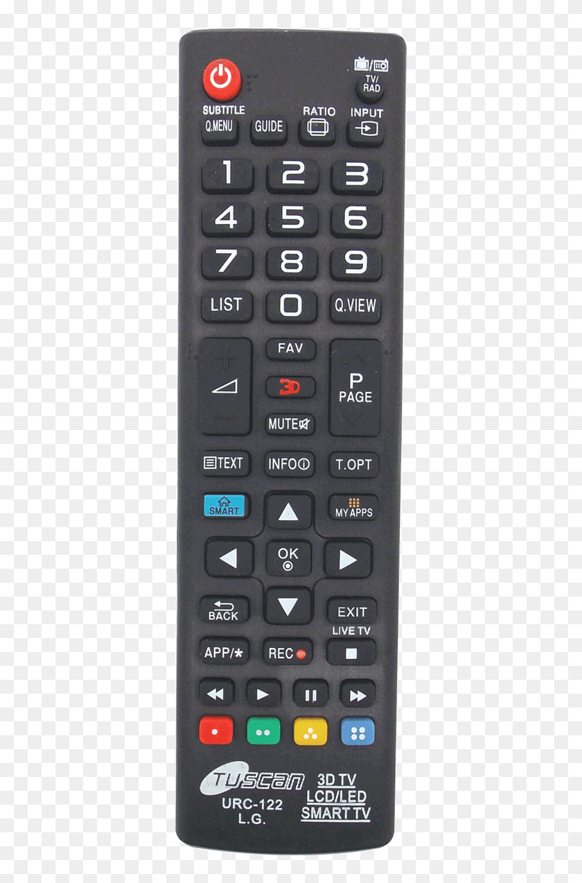 Urc - 55lf6090 Remote, HD Png Download - 500x1200 (#2565784) - PinPng