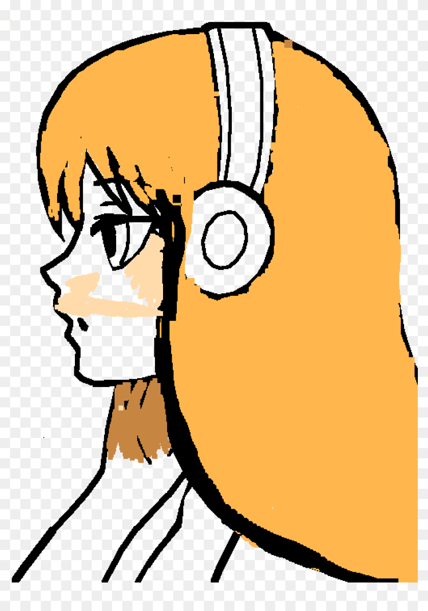 anime boy base with headphones