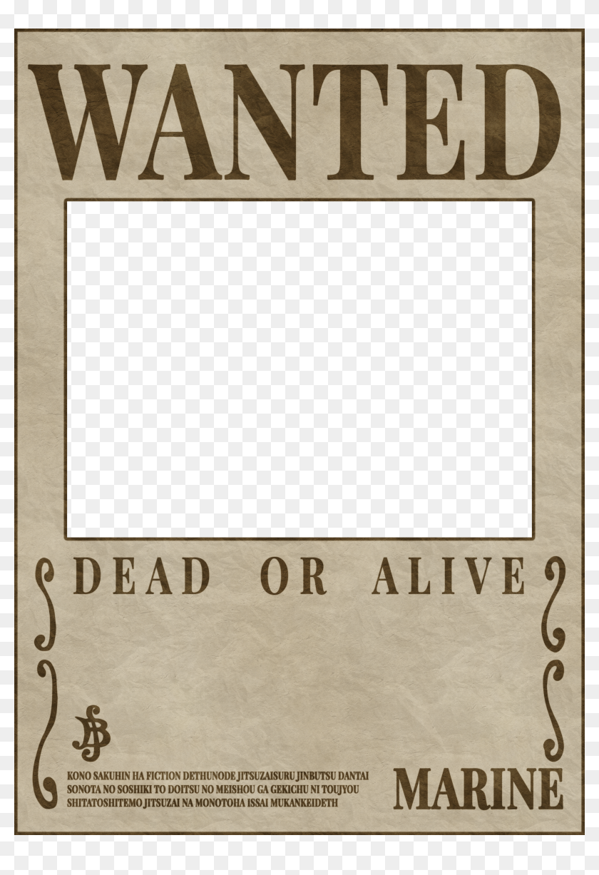One Piece Wanted Poster Template Clay Stage Comments Crossword IMAGESEE