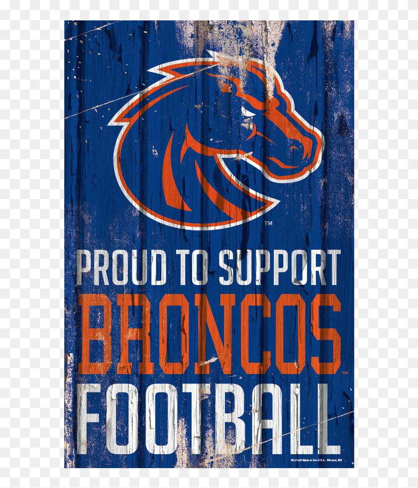 Boise State Broncos Official Ncaa Sign Wood By Wincraft - Poster, HD ...