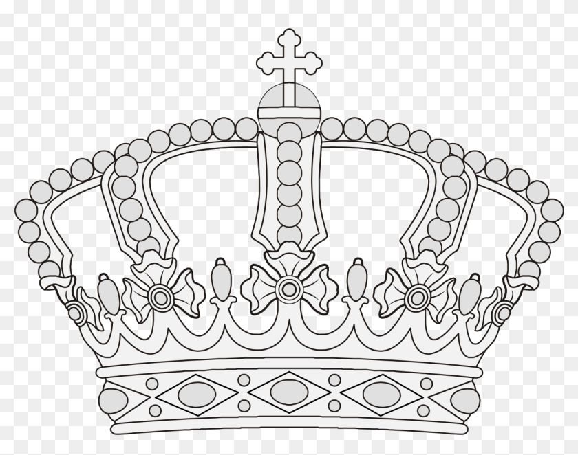 Crown - Line Art, HD Png Download - 1312x974 (#2721765) - PinPng