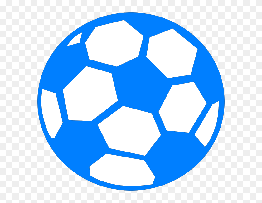 Blue Soccer Ball Clip Art - Blue Soccer Ball Clipart, HD Png Download ...