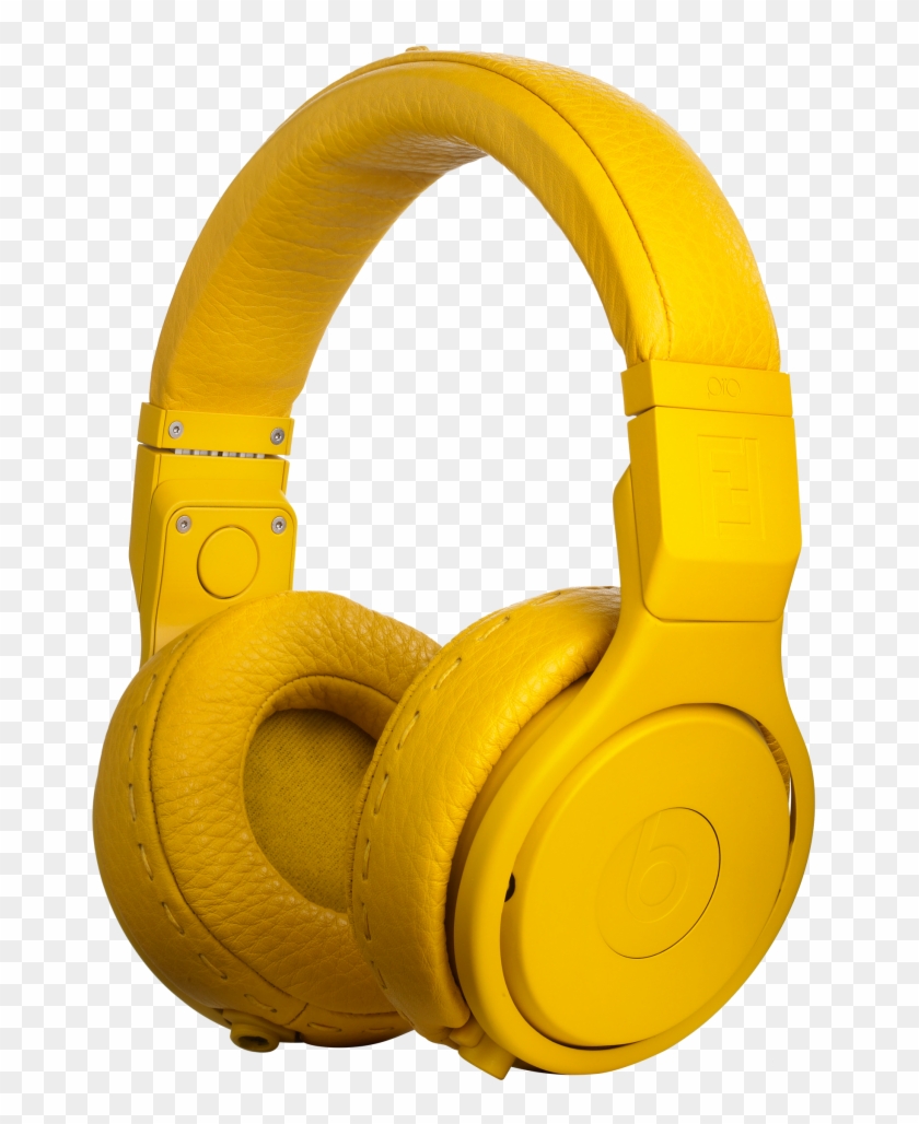 Headphone Png Pic - Beats Yellow Headphones Png, Transparent Png