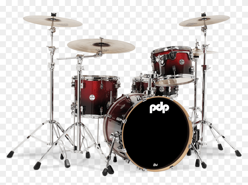 Red To Black Fade - Drum Set 4 Piece, HD Png Download - 1200x868 ...