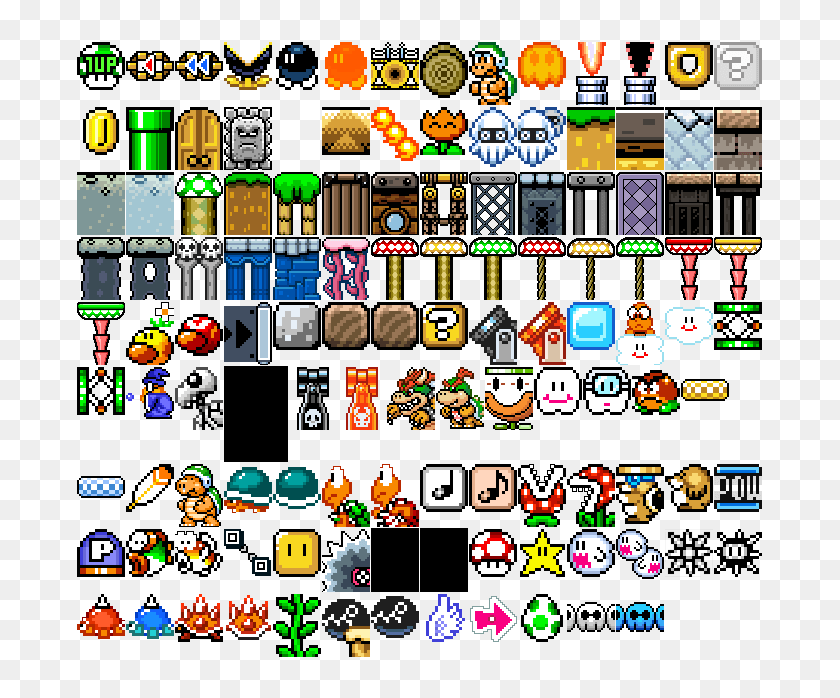 Smw Super Mario Maker Sprites, HD Png Download - 687x618 (#2828522 ...