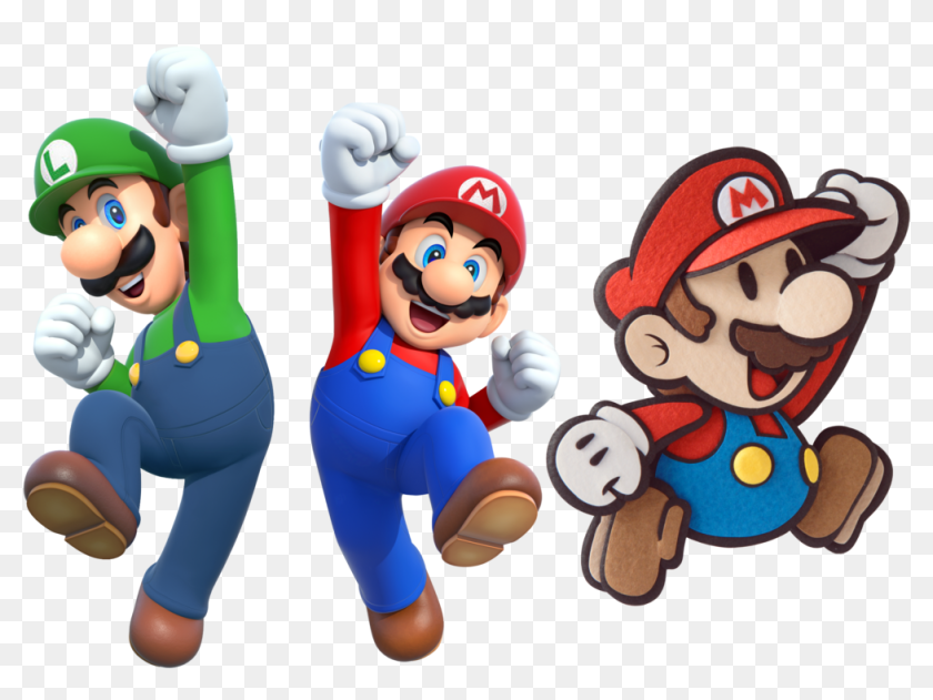 Mario And Luigi Transparent & Png Clipart Free Download - Paper Mario ...