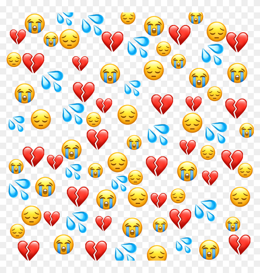 Sad Emoji Emojis Whatsapp Sademoji Cry Heart Hd Png Download 1024x1024 244 Pinpng