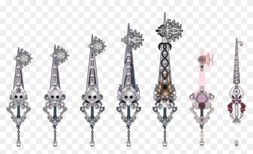 Media[media] All Of My Hollow Knight Keyblade Designs - Dagger, HD Png ...