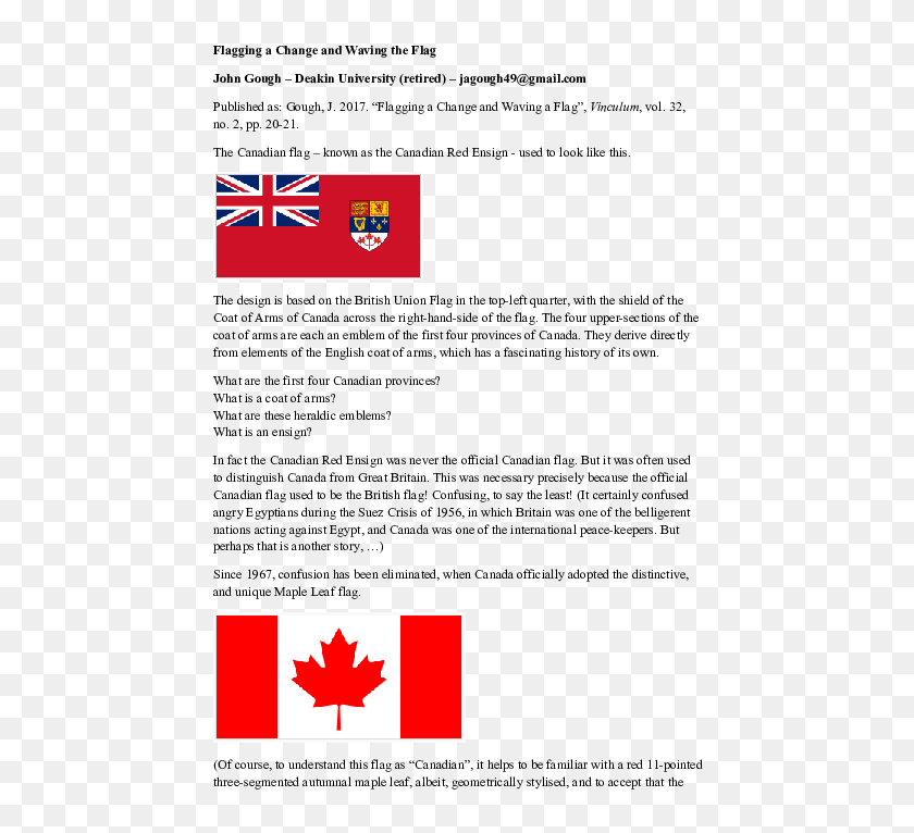 Canada Flag Image Download - Docx Canada Flag Hd Png Download 595x842 2885333 Pinpng